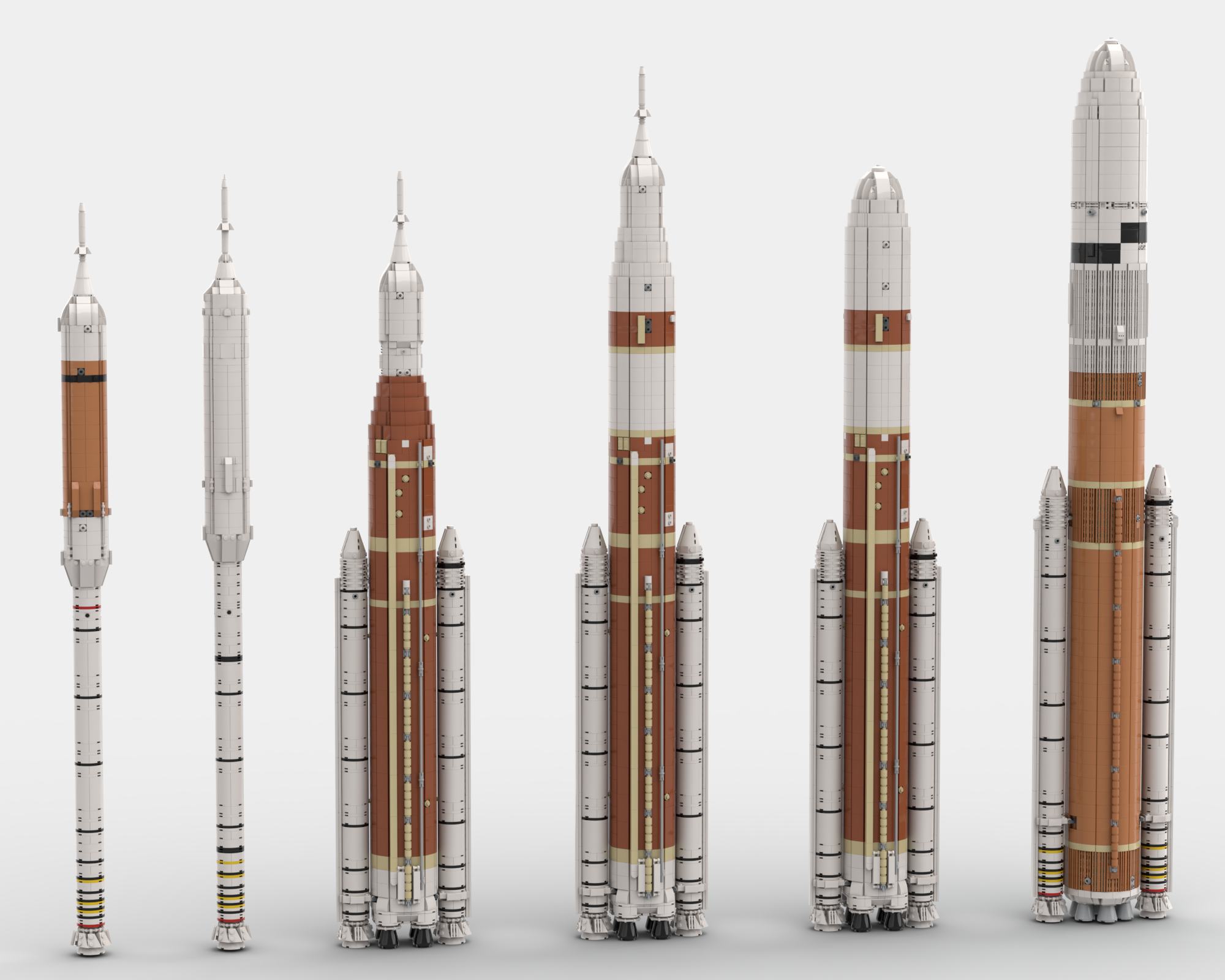 Rusty Nasa Rockets Collections – Rocket Bricks