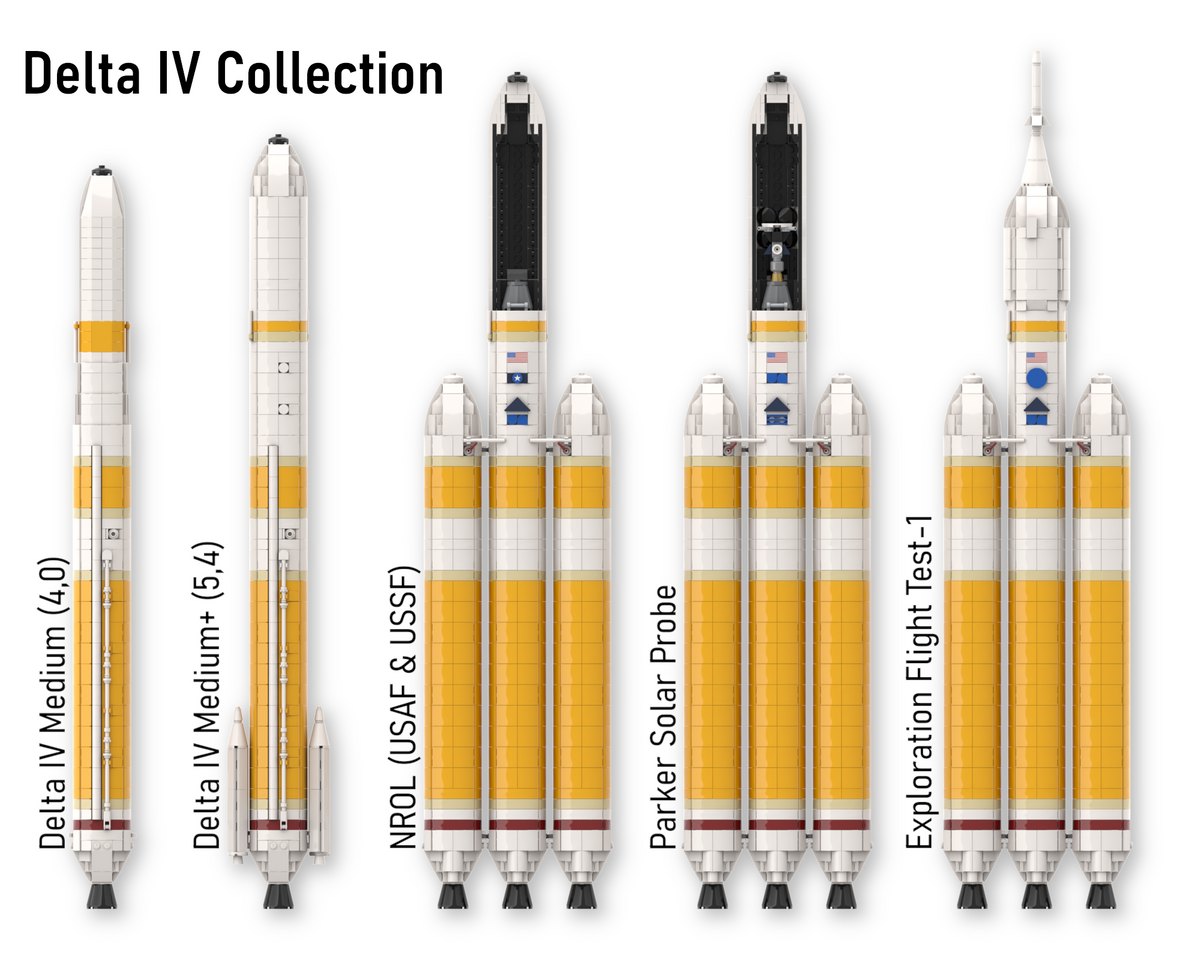 Delta 4 Flying Model Rockets Delta IV Heavy – Rocket Bricks