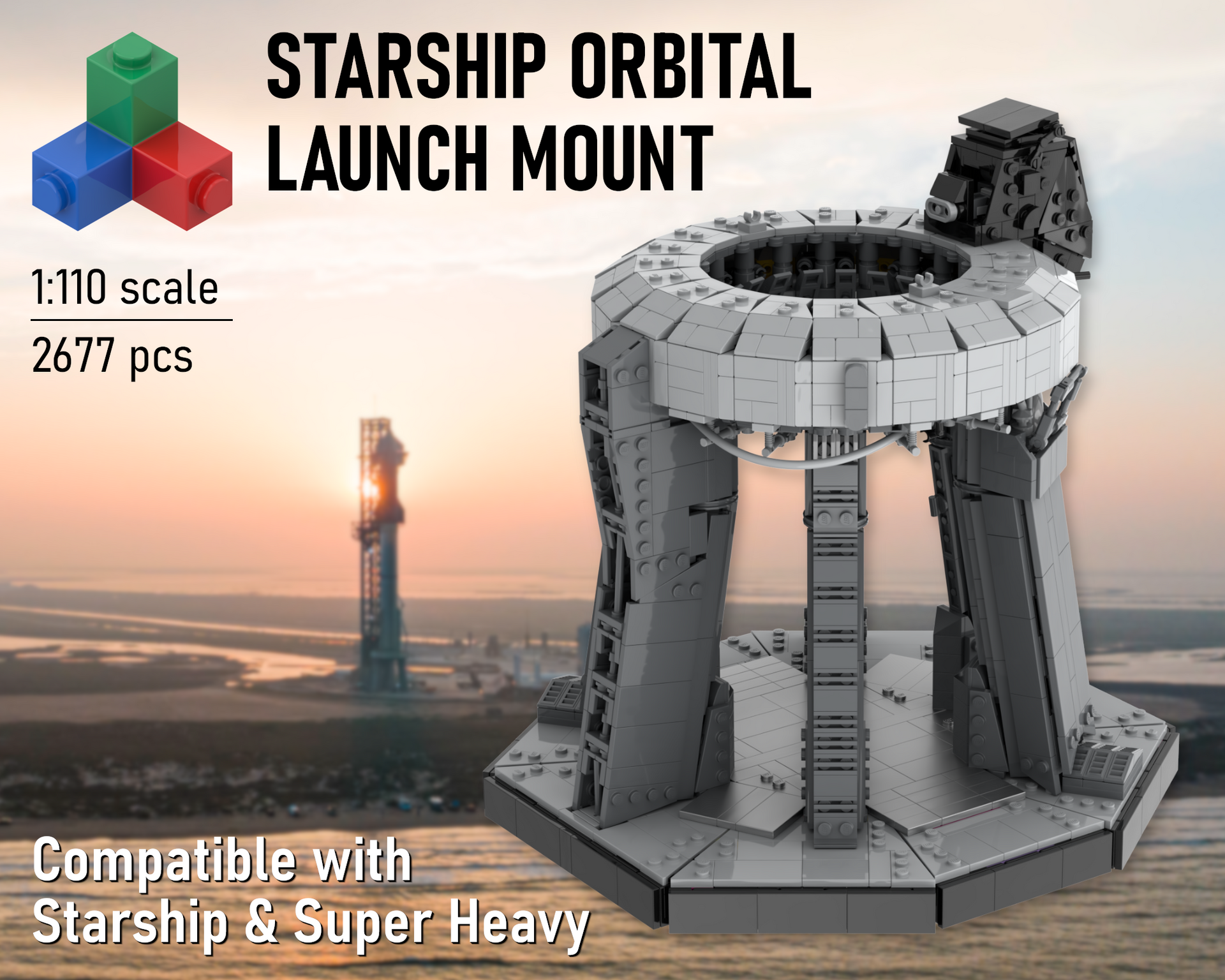 Starship Orbital Launch Mount – Rocket Bricks